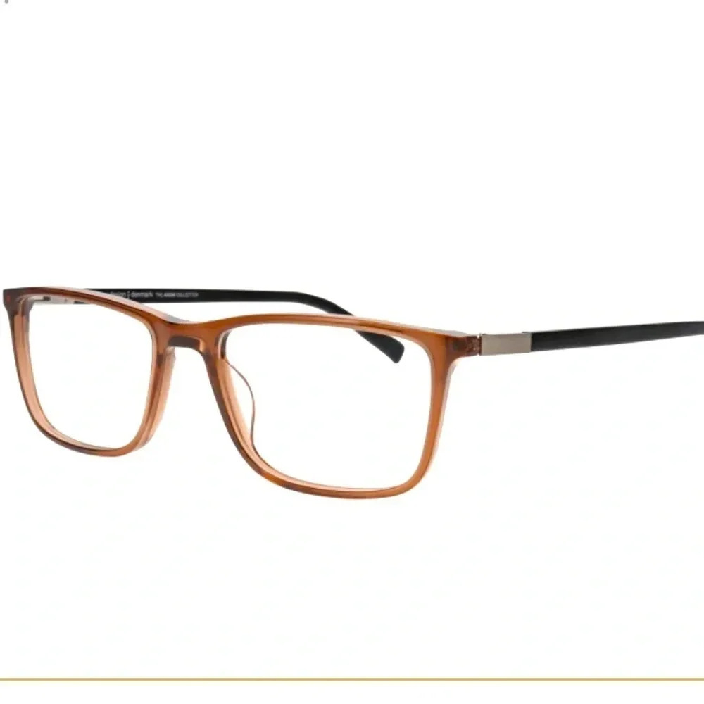 ProDesign Denmark 6619 Men Eyeglasses Frames RXable 5031 Brown Dark Matt NWT